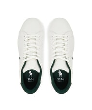 RALPH LAUREN HERITAGE COURT 2 Sneakers in pelle deckwash white/forest - Scarpe Uomo - 3