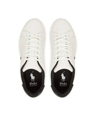 RALPH LAUREN HERITAGE COURT 2 Sneakers in pelle deckwash white/black - Scarpe Uomo - 3