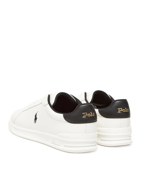 HERITAGE COURT 2 Sneakers in pelle deckwash white/black - Scarpe Uomo