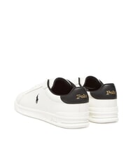 RALPH LAUREN HERITAGE COURT 2 Sneakers in pelle deckwash white/black - Scarpe Uomo - 4