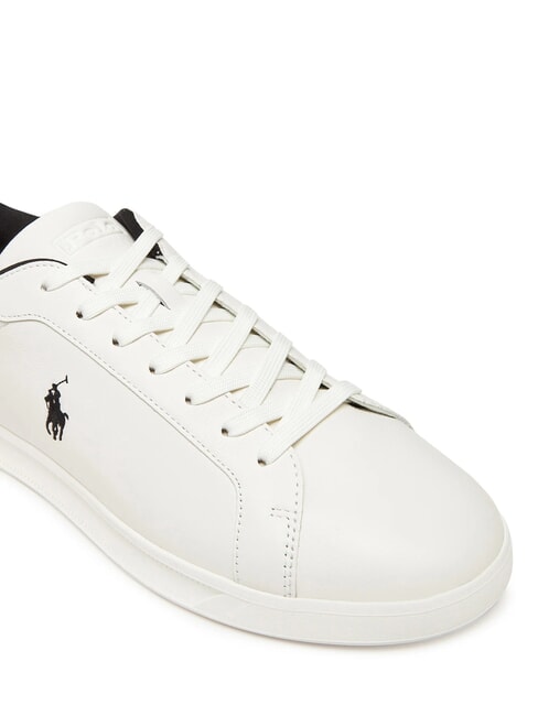HERITAGE COURT 2 Sneakers in pelle deckwash white/black - Scarpe Uomo