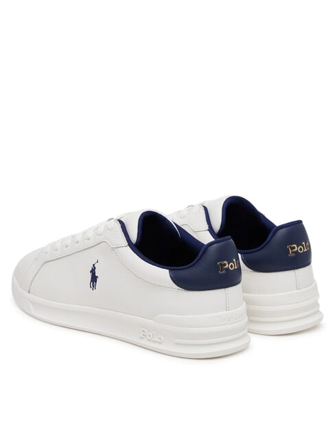 HERITAGE COURT 2 Sneakers in pelle deckwash white/navy - Scarpe Uomo