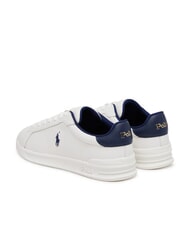 RALPH LAUREN HERITAGE COURT 2 Sneakers in pelle deckwash white/navy - Scarpe Uomo - 5