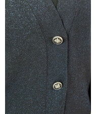 JOHN RICHMOND PEACEFUL Cardigan lurex con bottoni blue navy - Maglie Donna - 3