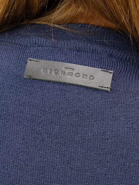 PARANA Maglia girocollo in lurex blue - Maglie Donna