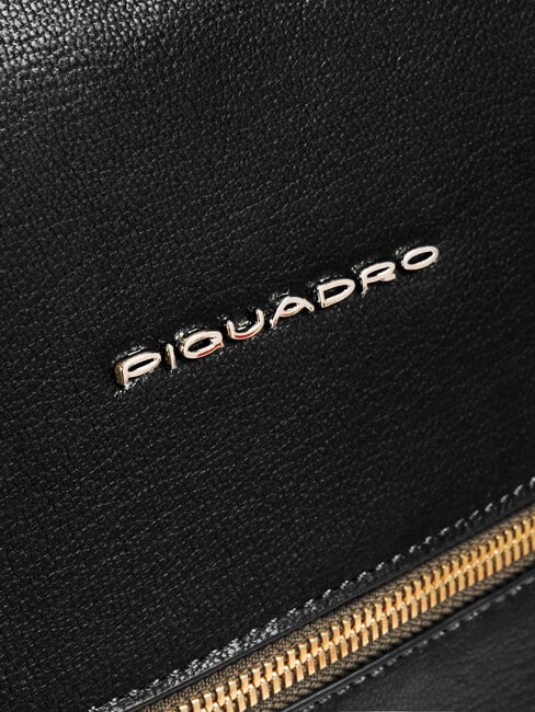 W140 Zaino donna in pelle porta pc 14" Nero - Zaini da lavoro porta PC