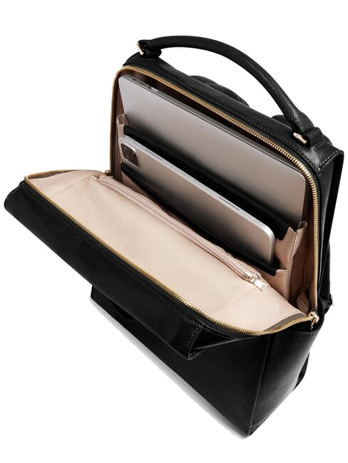 W140 Zaino donna in pelle porta pc 14" Nero - Zaini da lavoro porta PC