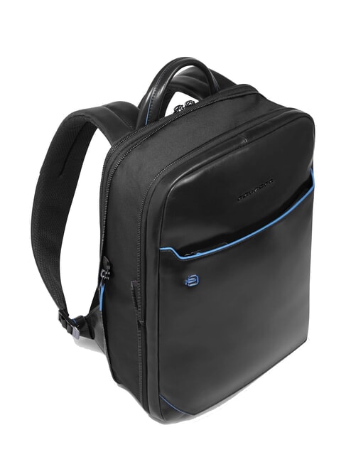 BLUE SQUARE Zaino porta PC 14", in pelle Nero - Zaini da lavoro porta PC
