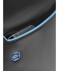 PIQUADRO BLUE SQUARE Zaino porta PC 14", in pelle Nero - Zaini da lavoro porta PC - 5