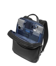PIQUADRO BLUE SQUARE Zaino porta PC 14", in pelle Nero - Zaini da lavoro porta PC - 7