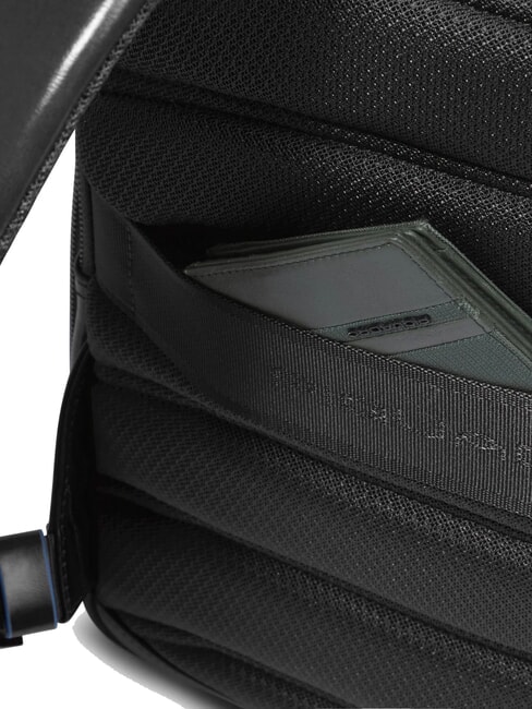 BLUE SQUARE Zaino porta PC 14", in pelle Nero - Zaini da lavoro porta PC