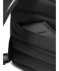 PIQUADRO BLUE SQUARE Zaino porta PC 14", in pelle Nero - Zaini da lavoro porta PC - 8