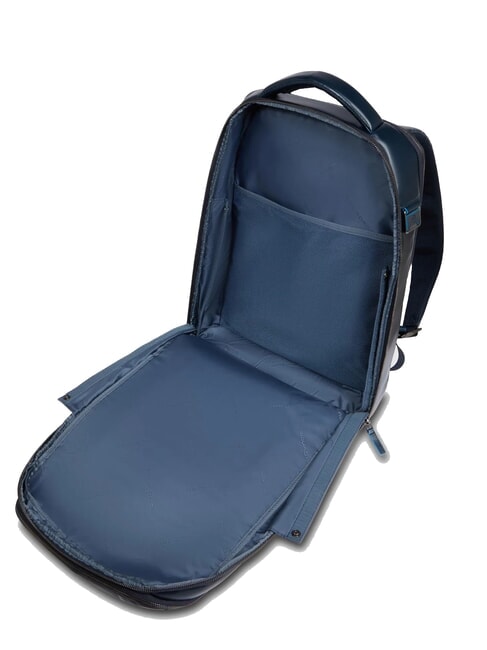 BLUE SQUARE Zaino in pelle fast-check porta pc 15,6" blu - Zaini da lavoro porta PC