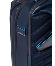 PIQUADRO BLUE SQUARE Zaino in pelle fast-check porta pc 15,6" blu - Zaini da lavoro porta PC - 8