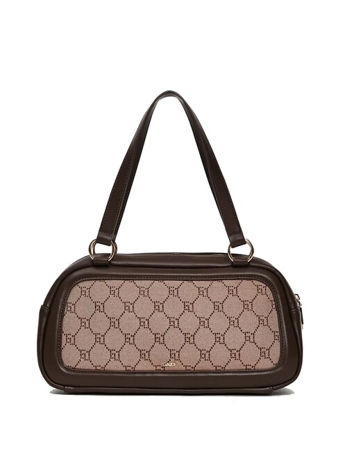 NEW DIAZ Borsa top handle con logo jacquard tan - Borse Donna