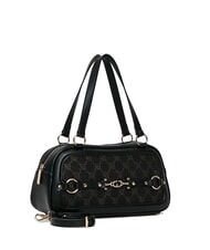 GAUDÌ NEW DIAZ Borsa top handle con logo jacquard NERO - Borse Donna - 2