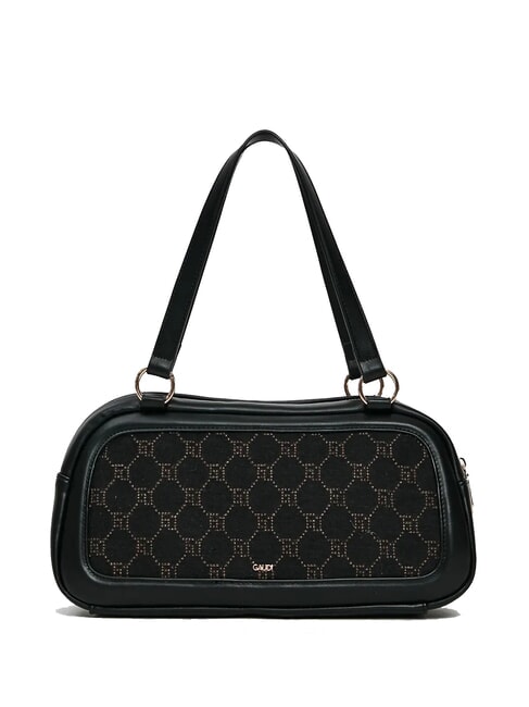 NEW DIAZ Borsa top handle con logo jacquard NERO - Borse Donna