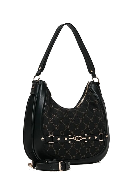 NEW DIAZ Borsa hobo logo jacquard NERO - Borse Donna