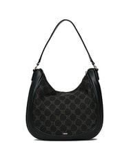 GAUDÌ NEW DIAZ Borsa hobo logo jacquard NERO - Borse Donna - 3