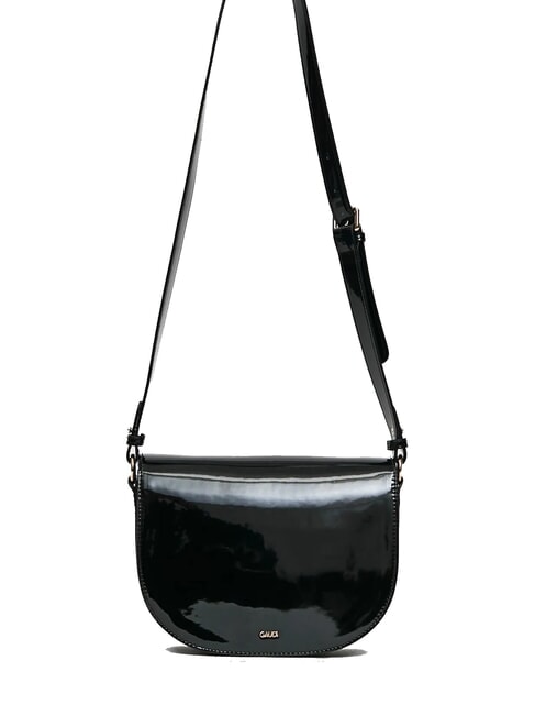 EVELYN LAK Borsa a tracolla media verniciata NERO - Borse Donna