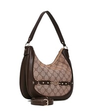 GAUDÌ NEW DIAZ Borsa hobo logo jacquard tan - Borse Donna - 2