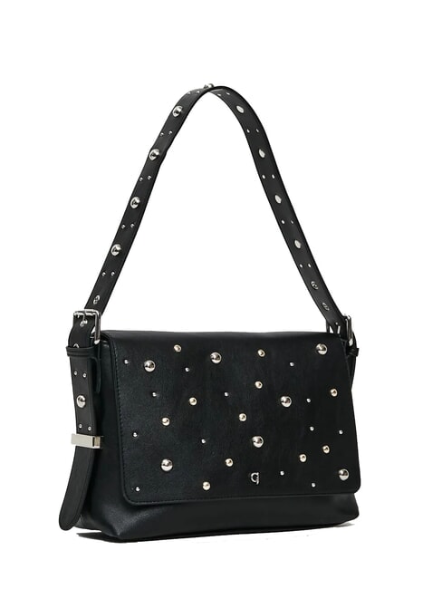 ESTER Borsa a spalla con borchiette NERO - Borse Donna