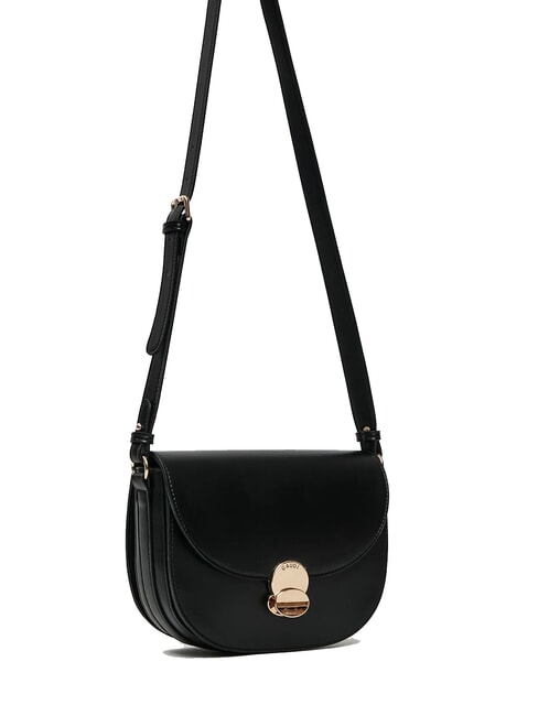EVELYN Borsa a tracolla media con flap NERO - Borse Donna