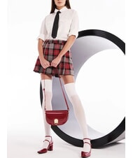 GAUDÌ EVELYN LAK Borsa a tracolla media verniciata ROSSO - Borse Donna - 4