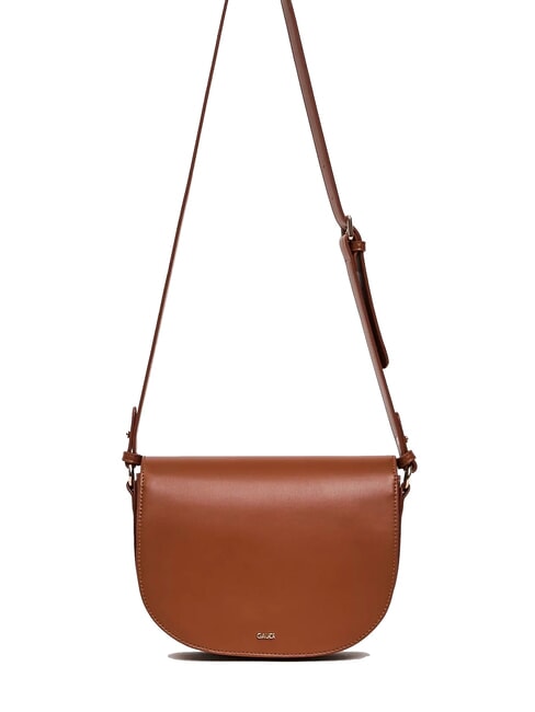 EVELYN Borsa a tracolla media con flap tan - Borse Donna
