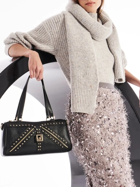 EMMA Borsa a spalla con borchiette NERO - Borse Donna