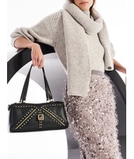 GAUDÌ EMMA Borsa a spalla con borchiette NERO - Borse Donna - 4