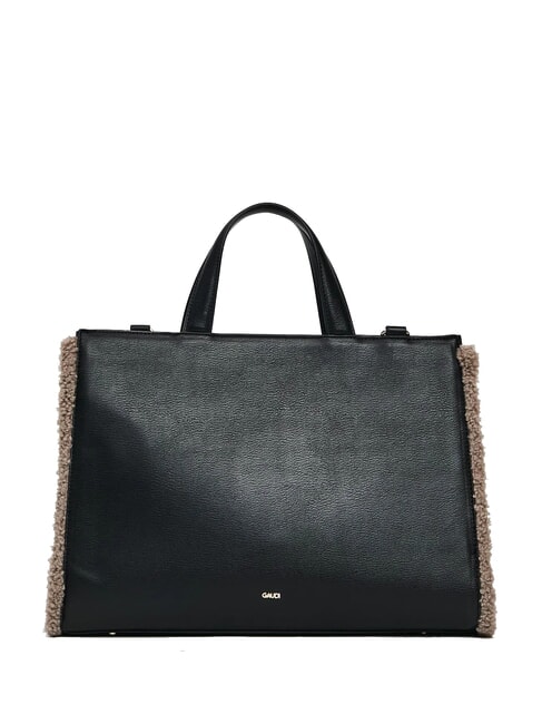 EMILY FUR Borsa a mano con tracolla black/taupe - Borse Donna