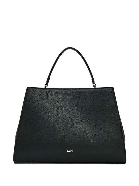 DEMY WINTER L Borsa a mano con tracolla st saffiano NERO - Borse Donna