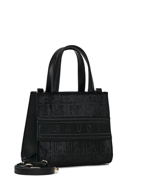 ADA VELUR S Borsa piccola con inserti in velluto NERO - Borse Donna