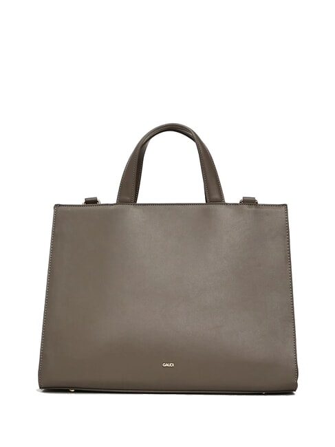 ADA VELUR L Borsa a mano con inserti in velluto taupe - Borse Donna