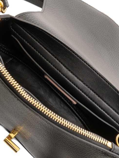 HIMMA Borsa a mano in pelle con tracolla Nero - Borse Donna