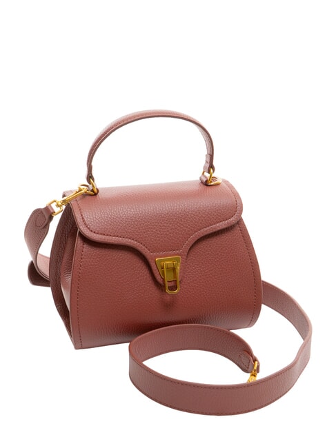 MARVIN Borsa a mano mini in pelle con tracolla brandy - Borse Donna