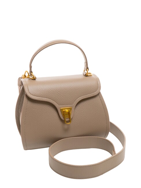MARVIN Borsa a mano mini in pelle con tracolla warm taupe - Borse Donna