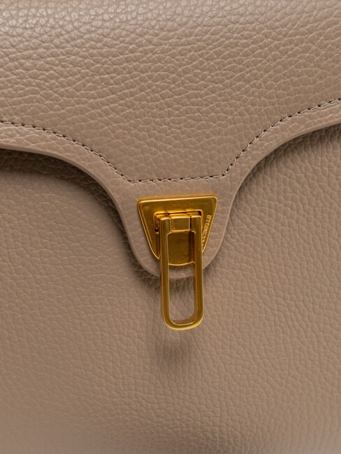 MARVIN Borsa a mano in pelle con tracolla warm taupe - Borse Donna