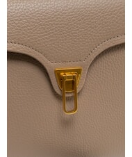 COCCINELLE MARVIN Borsa a mano in pelle con tracolla warm taupe - Borse Donna - 5