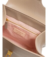 COCCINELLE MARVIN Borsa a mano in pelle con tracolla warm taupe - Borse Donna - 6