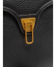 COCCINELLE MARVIN Borsa a mano in pelle con tracolla Nero - Borse Donna - 5