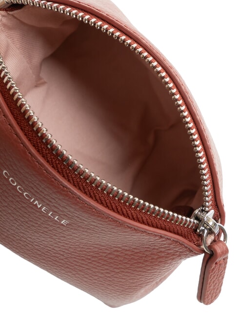 AGATEA Beauty trousse in pelle brandy - Bustine & Necessaire