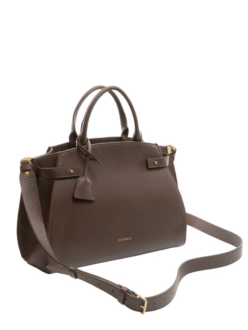 KLICHE Borsa a mano in pelle con tracolla fondant brown - Borse Donna