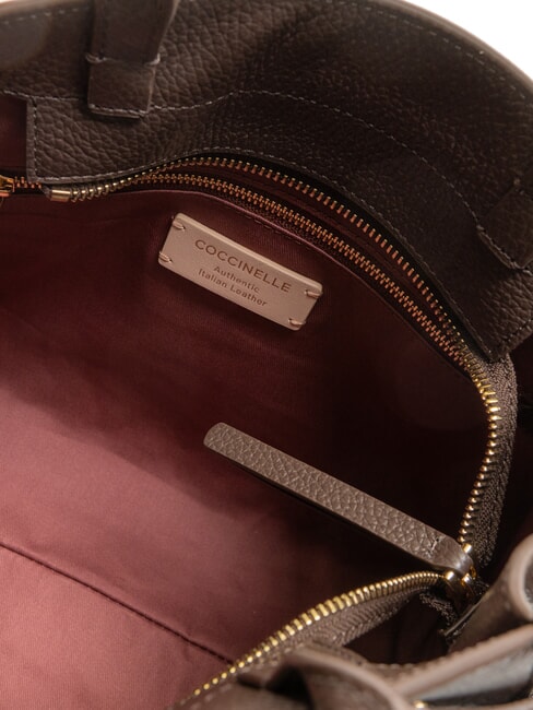 KLICHE Borsa a mano in pelle con tracolla fondant brown - Borse Donna