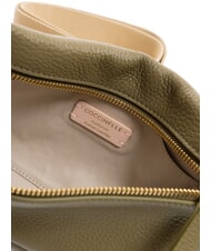COCCINELLE HYLE Borsa piatta piccola in pelle a tracolla laurel green - Borse Donna - 7