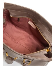 COCCINELLE YORK Borsa a mano in pelle con fibbia fondant brown - Borse Donna - 6