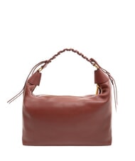 COCCINELLE RHEA Borsa a spalla in pelle con tracolla brandy - Borse Donna - 3