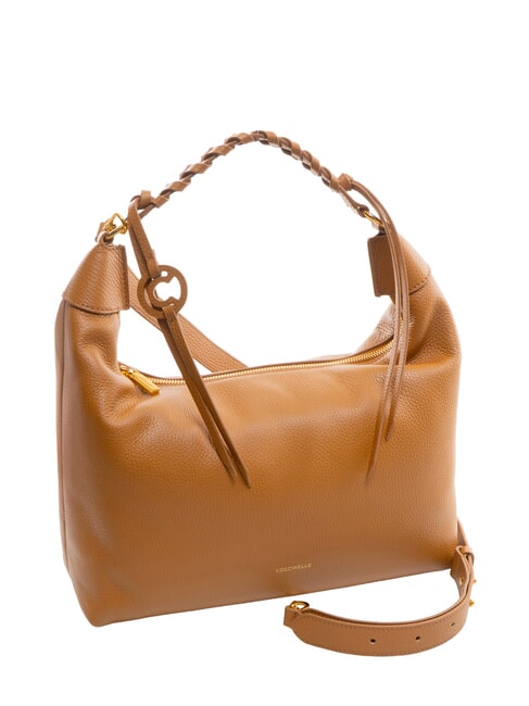 RHEA Borsa a spalla in pelle con tracolla CUIR - Borse Donna