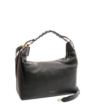 COCCINELLE RHEA Borsa a spalla in pelle con tracolla Nero - Borse Donna - 2